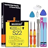 MAXBEAR Galaxy S22 Battery, (Upgraded) 4200mAh