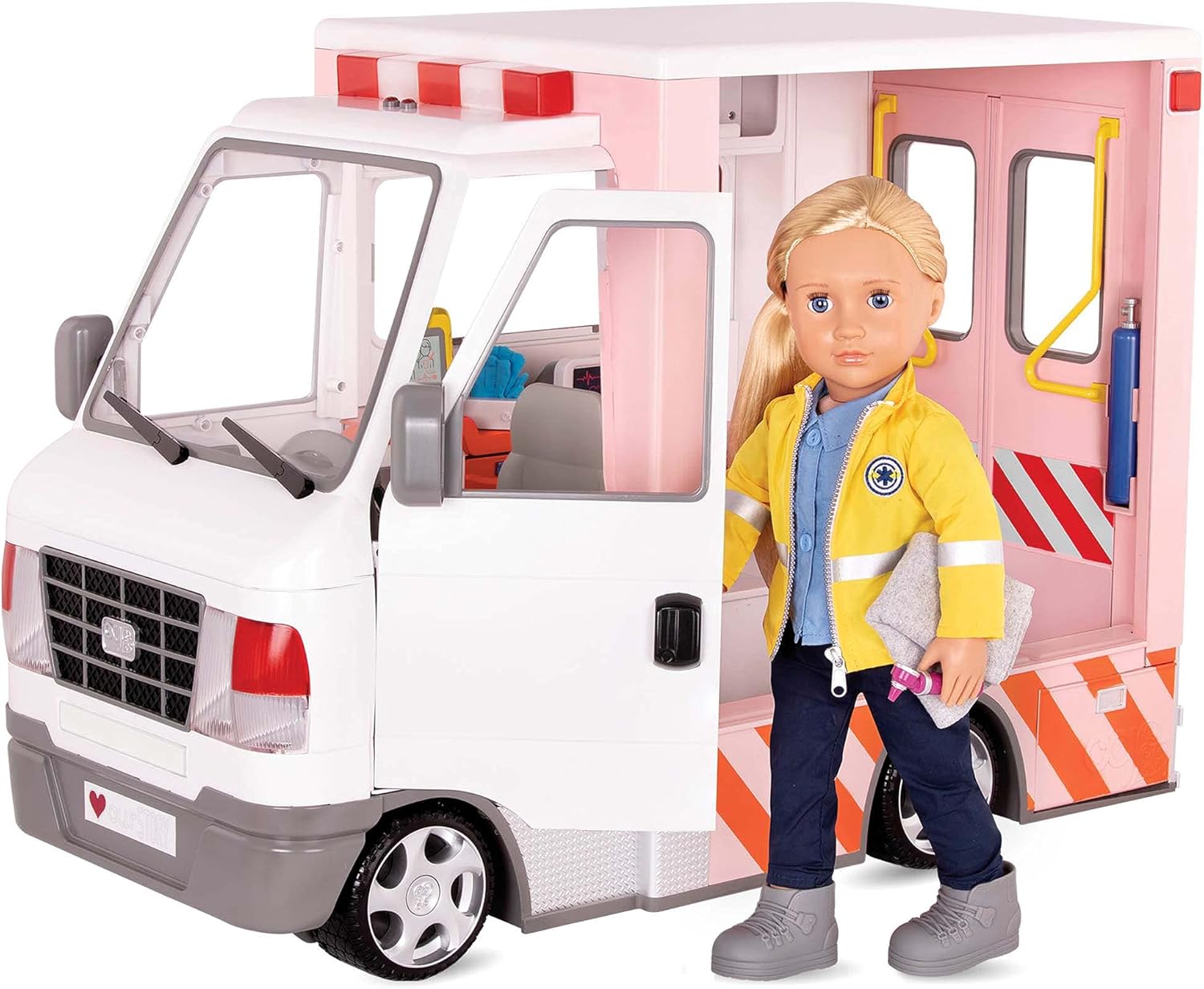 Our Generation- Ambulancia para muñecas, Color (Battat BD37959Z)