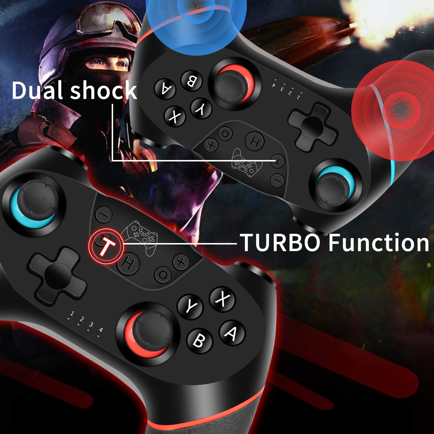 Wireless Switch Pro Controller Gamepad Joypad Remote Joystick for Nintendo Switch Console