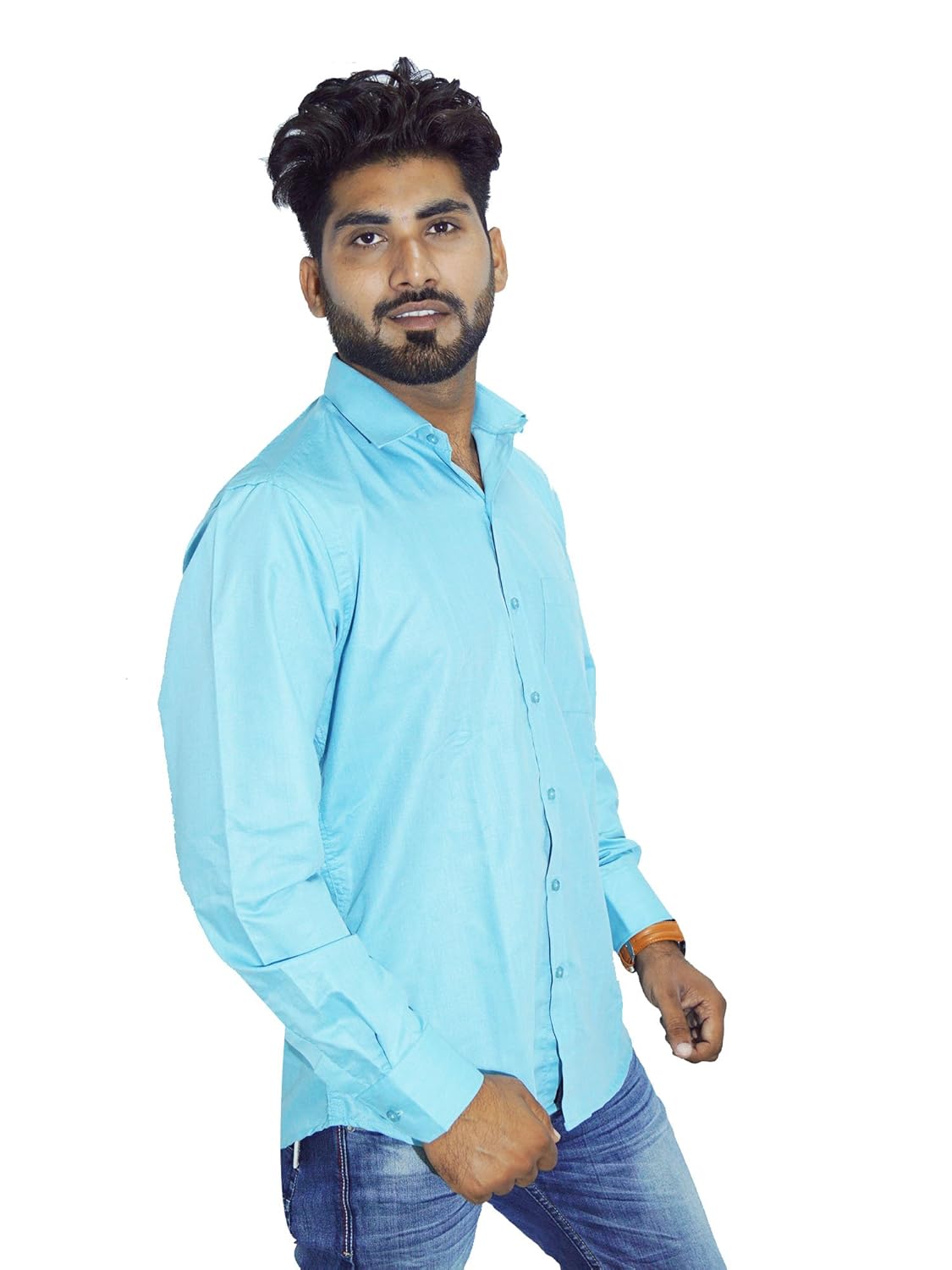 sea green formal shirt