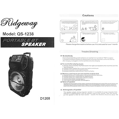 Buy Ridgeway 15 Rechargeable Bluetooth Party Dj Speaker Multi Lights Speaker 3600m Ah Batteries Powerful 4000 Watts Speaker Online In Kenya B092q1wf