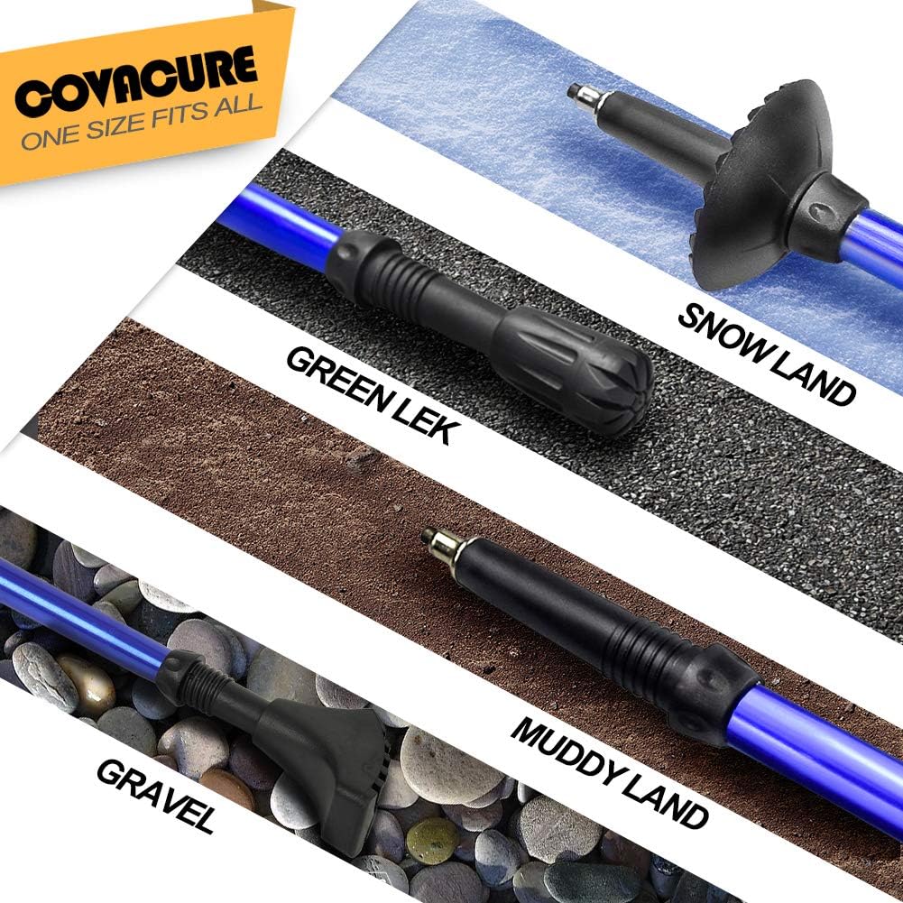 Trekking Poles Collapsible Hiking Poles - 2 Pack Aluminum Alloy 7075 Walking Poles, Quick Adjustable Lock System & Ultralight Poles for Hiking, Camping : Sports & Outdoors