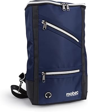 Amazon Co Jp Mobac ボディバッグ ワンショルダー メンズ レディース 軽量 ポケット ファスナー カバン スマート カジュアル スポーツ レジャー アウトドア トラベル お出掛け ネイビー 服 ファッション小物