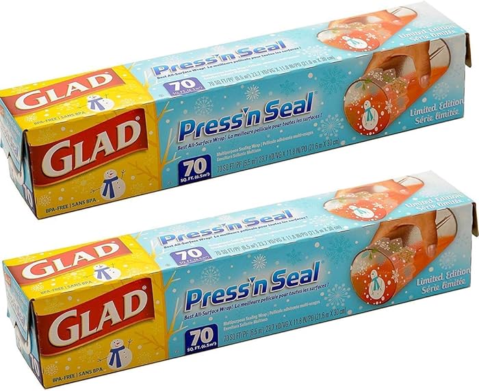 Glad Pressn Seal Plastic Wrap (Holiday Edition) 2 Pack