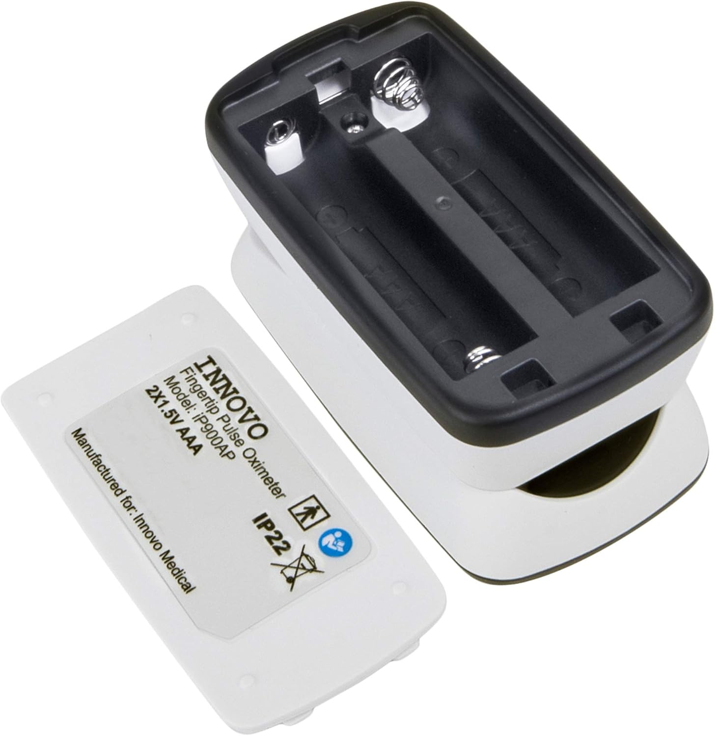 Innovo Deluxe iP900AP Fingertip Pulse Oximeter with Plethysmograph and Perfusion Index (Off-White with Black): Health & Personal Care