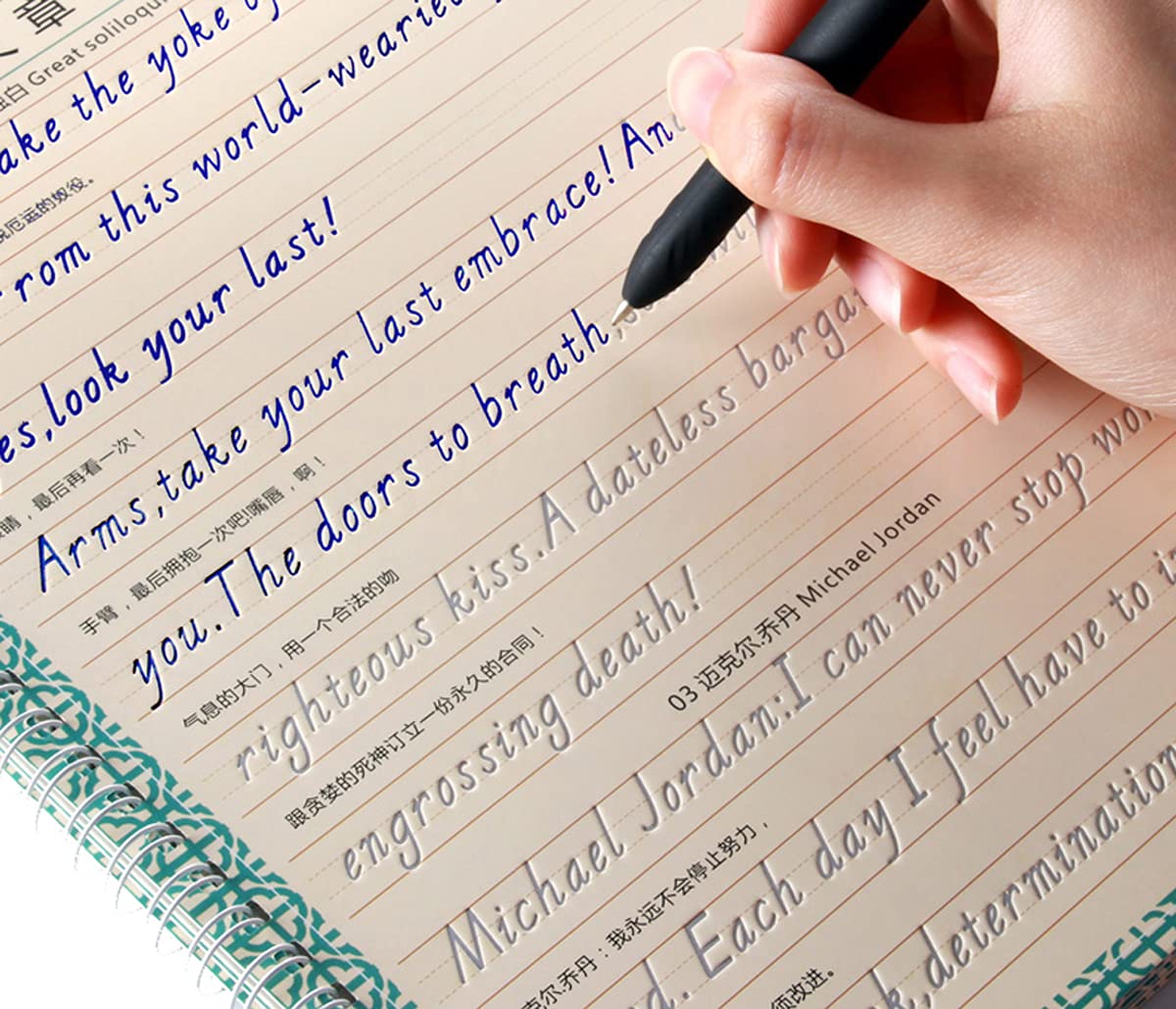 3 Written Correction Books Practice Copybook Board English Copybook, Scholar Practice Copybook