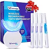 Whitebite Pro Teeth Whitening Kit for Sensitive Teeth – Dual LED Light + 35% Carbamide Peroxide Gel + Remineralizing Gel | Dental-Grade Whitening at Home