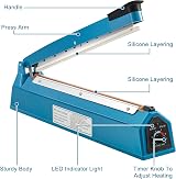 Youyijia 12" Heat Sealer Portable Plastic Bag Sealer Mylar PP Film Food Manual view 3