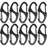 Bytiyar Small Carabiner Clips 1.6 inch(41mm) Metal Double Sided Spring Gate Snap Hooks Keychain Clasp Accessories
