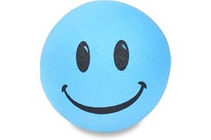 Tenna Tops Smiley Happy Face Car Antenna Ball/Auto Mirror Dangler/Dashboard Accessory (Baby Blue)