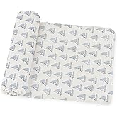 Muslin Swaddle Nautical, Receiving Blanket, Breathable and Soft, 47" x 47", Wrap for Baby Boys and Girls, Registry, Newborn