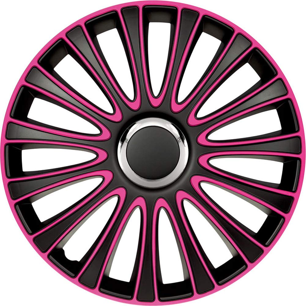 AutoStyle Set of 4 wheel covers LeMans 16-inch black/pink