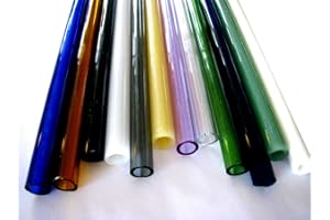 Devardi Glass Boro Tubing, COE 33, 12 Borosilicate 12mm Mixed Colors 12 Inch Tubes