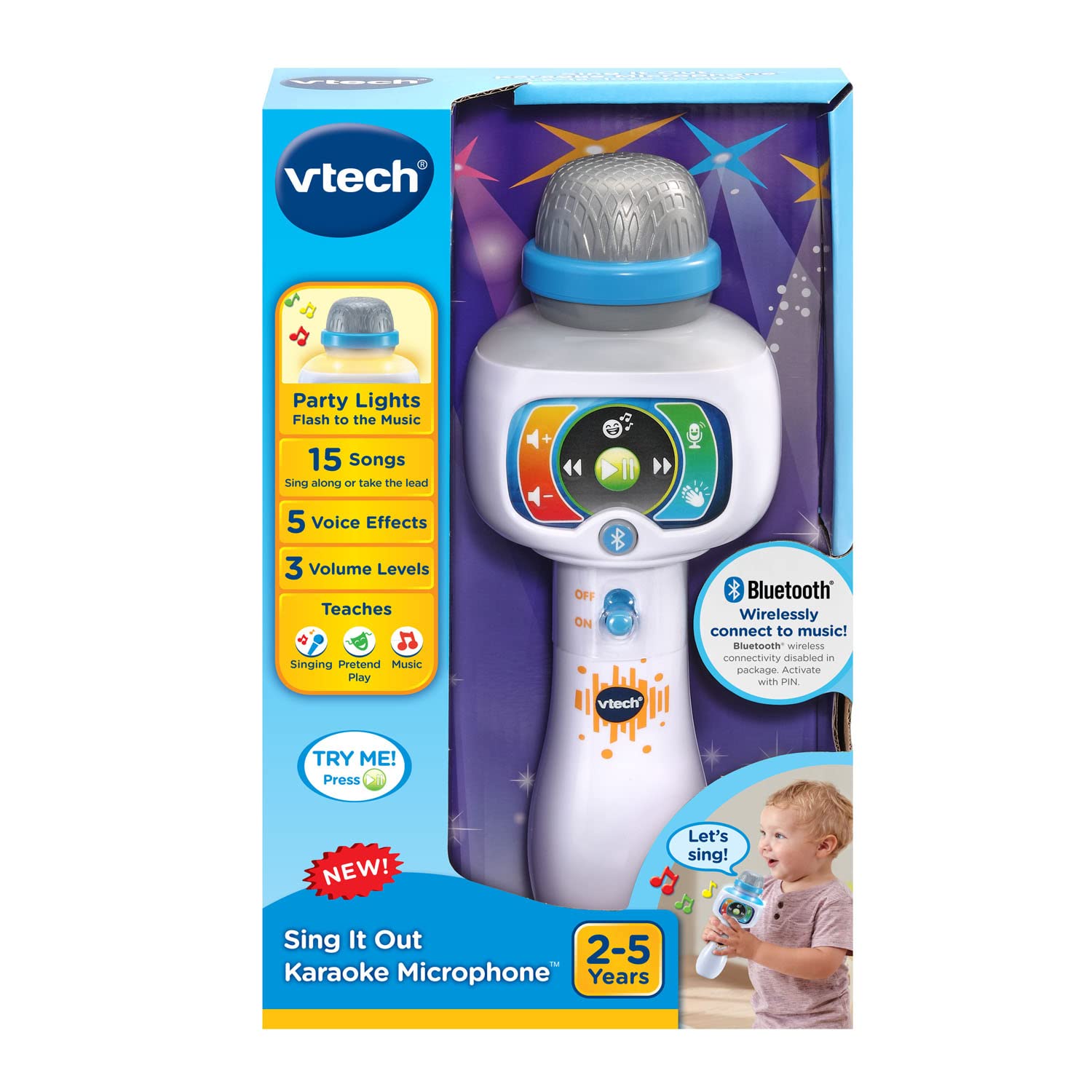 VTech Sing It Out Karaoke Microphone, White