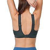 Yvette Supportive Adjustable Sports Bras for Women High Impact Molded Cup Sports Bra Large Bust Wireless Running