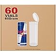W Gallery 60 Clear 60 Dram Pop Top - Airtight Smell Proof Containers - Plastic Medical Grade Prescription Bottles for Pills Herbs Flowers Supplements, Bulk Pack, Not Glass Jars