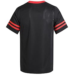 Pullonsy Black Men's Women's Football Jersey for