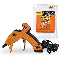Gorilla Dual Temp Mini Hot Glue Gun Kit with 75 Hot Glue Sticks