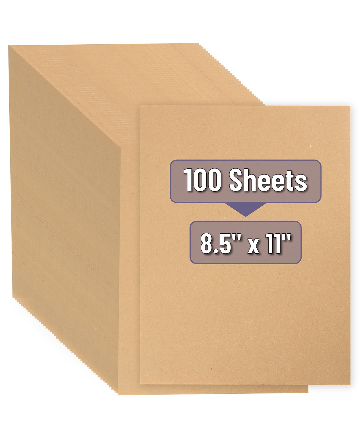 Mr. Pen- Kraft Paper Sheets, 100 Pack, 8.5 x 11, Kraft Paper, Brown Craft Paper Sheets, Craft Paper Sheets, Brown Printer Paper, Kraft Stationary Paper, Brown Kraft Paper, Kraft Printer Paper