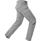 Zylqus Men's Lightweight Hiking Cargo Pants Water-Resistant Quick-Dry Climbing Camping Fishing Work Outdoor Pants