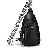 Crossbody Bags for Women Anti Theft Small Sling Handbag with Zipper Lock Vegan Leather RFID Blocking Chest Pure