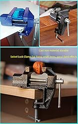 MYTEC Mini Table Clamp, 2.0" blue, Small Bench