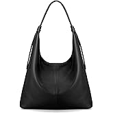 befen Genuine Leather Slouchy Hobo Purses for Women, Top Grain Real Leather Tote Handbags Shoulder Satchel with Tassel Ribbon