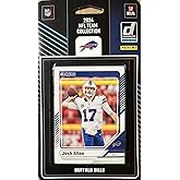 Buffalo Bills 2024 Donruss Factory Sealed 11 Card Team Set Featuring Josh Allen and Dalton Kincaid with Ray Davis and Keon Coleman Rated Rookie Cards Plus