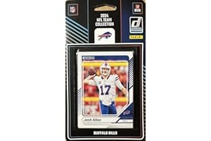 PANINI Buffalo Bills 2024 Donruss Factory Sealed 11 Card Team Set Featuring Josh Allen and Dalton Kincaid with Ray Davis and Keon Coleman Rated Rookie Cards Plus