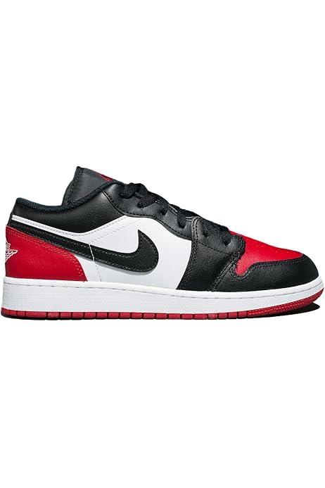 jordan 1 red and black low top