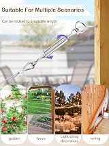 TooTaci 30M Garden Wire 2mm PVC Stainless Steel Cable with M5 Turnbuckles Vine view 9
