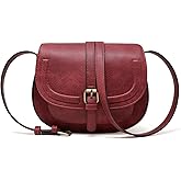AFKOMST Crossbody Bags for Women,Small Saddle Purse and Boho Cross Body Handbags,Vegan Leather