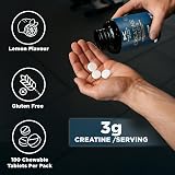 Kinetica Creapure Creatine Monohydrate Chewable Tablets Lemon 3g/Serve - 540g view 3