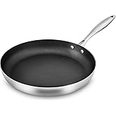 Scanpan CX+ 12.5" Fry Pan - Stratanium Plus Nonstick - 5-ply Stainless Steel