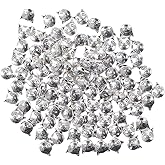 Uniquer 100Pcs Silver Cat Spacers Beads for DIY Jewelry Necklace Bracelet Earring,Kitten Animal Head Loose Beads