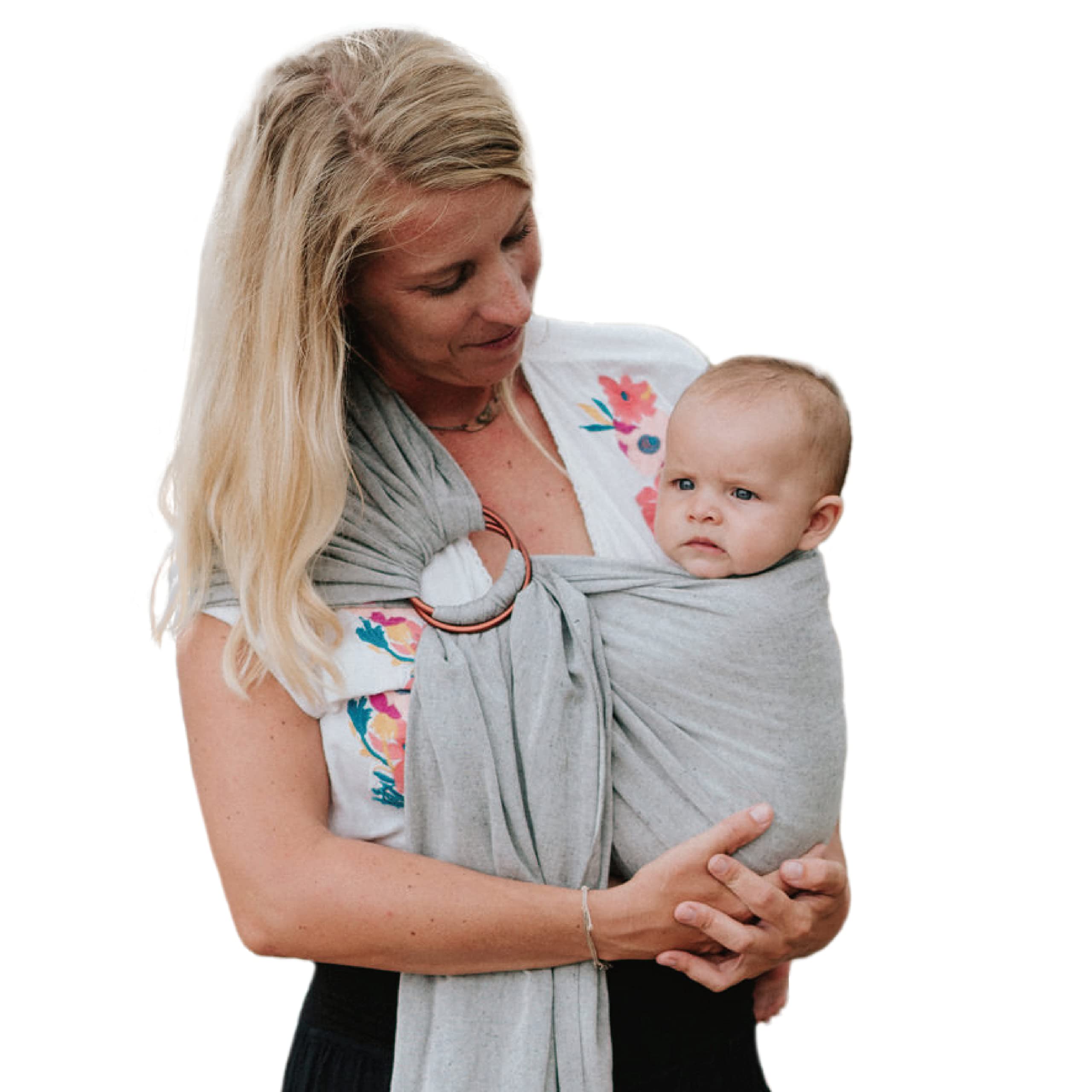 Photo 1 of Nalakai Luxury Ring Sling Baby Carrier, Soft Linen Blend Baby Sling, Baby Wrap, Wear Your Little One Close to Your Heart, Comfort, Style