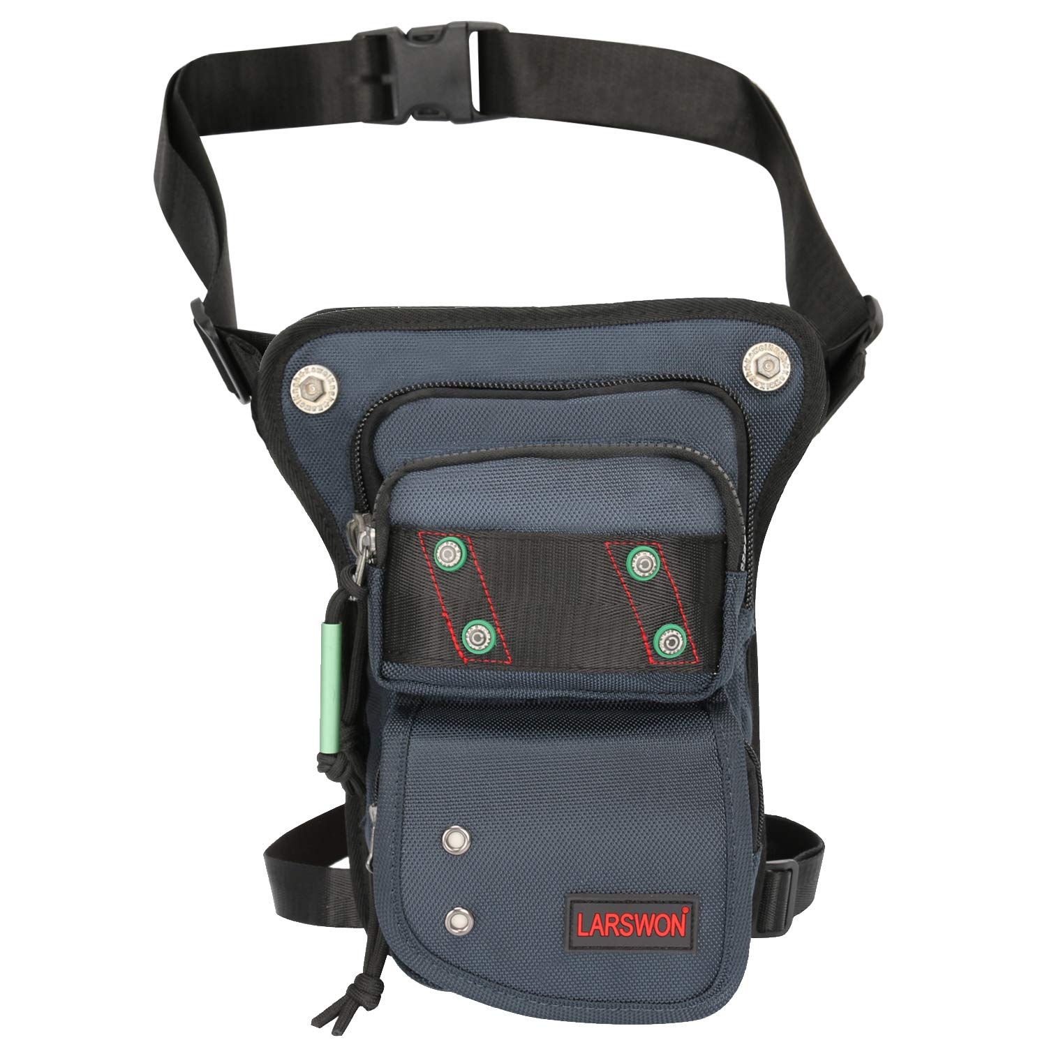 Larswon Thigh Pack, Leg Bag Hip Bag Thigh Pouch Bag Tactical Fanny Pack Waterproof Blue