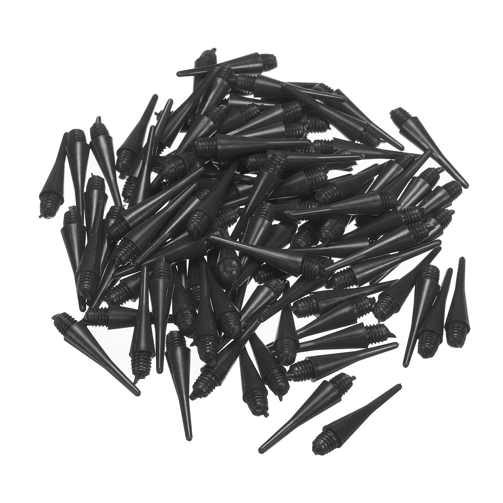 PATIKIL Plastic Dart Tips, 150 Pack 2BA Thread Soft Dart Tips Plastic Tip Soft Tip, Black
