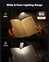 86lux Book Light Clip On LED Reading Light 3 Color Temp USB-C 80h Purple view 2