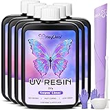 HeyClear 1500g UV Resin kit -Crystal Clear, Hard