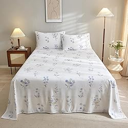 VClife Floral Sheet Sets 4 Piece California King