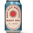 Best Day Brewing Hazy IPA Non-Alcoholic Craft Beer - Citrus Aromas and Bright Flavors with Premium Ingredients - ​​Low Carb & Low Calorie