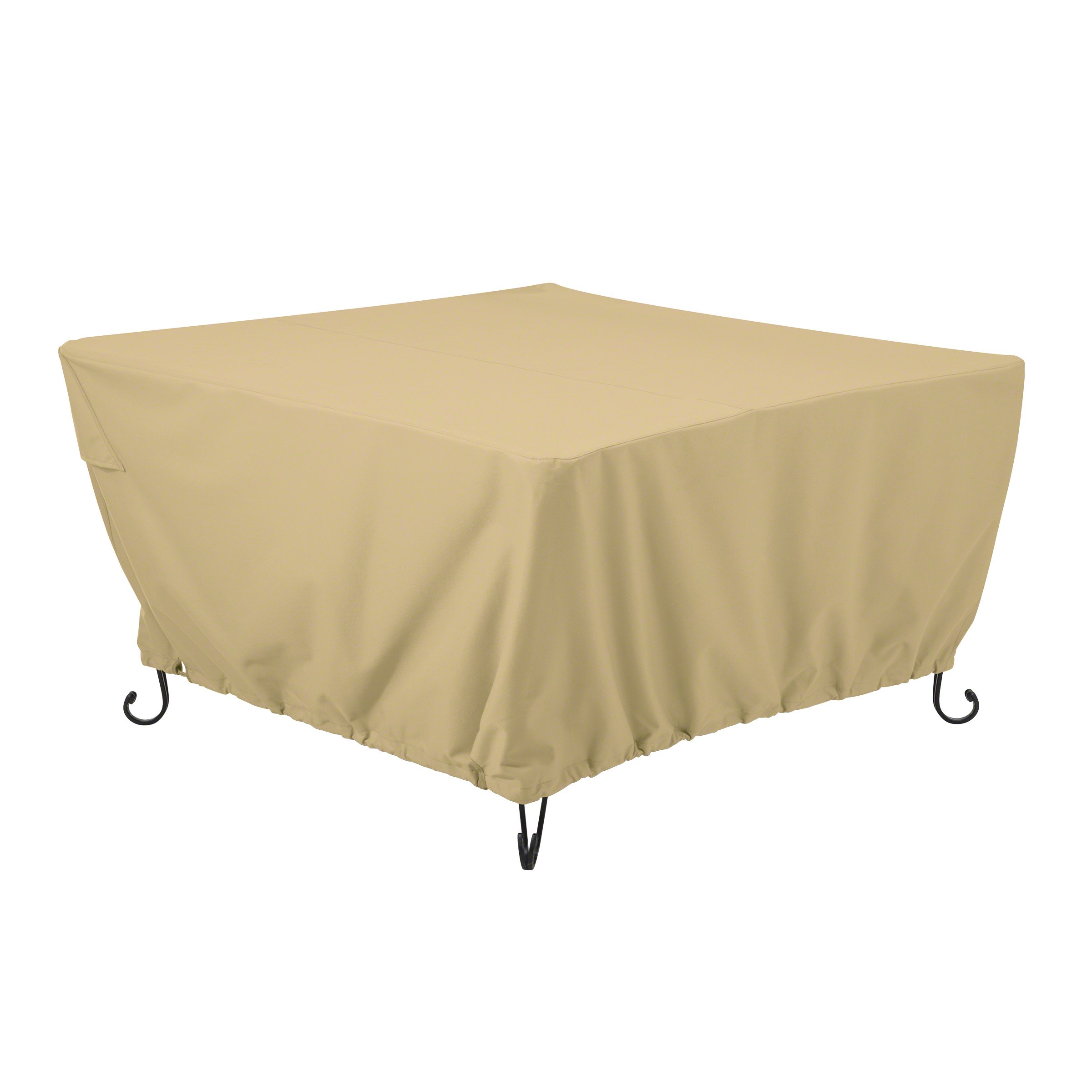 Classic Accessories Terrazzo 42" Square Fire Pit Table Cover - All Weather Protection Outdoor Cover (55-824-022001-EC)