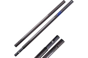 CKG Carbon Fiber Travel Sand Scoop Shovel Handle Universal Lightweight Pole for Beach Metal Detecting Long Rod with 28.5mm/1 1/8 " Diameter