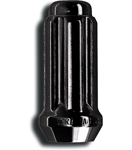 20-Pack Gorilla Automotive Spline Tuner Lock Acorn Lug Nuts - Black, 12x1.5 With Key