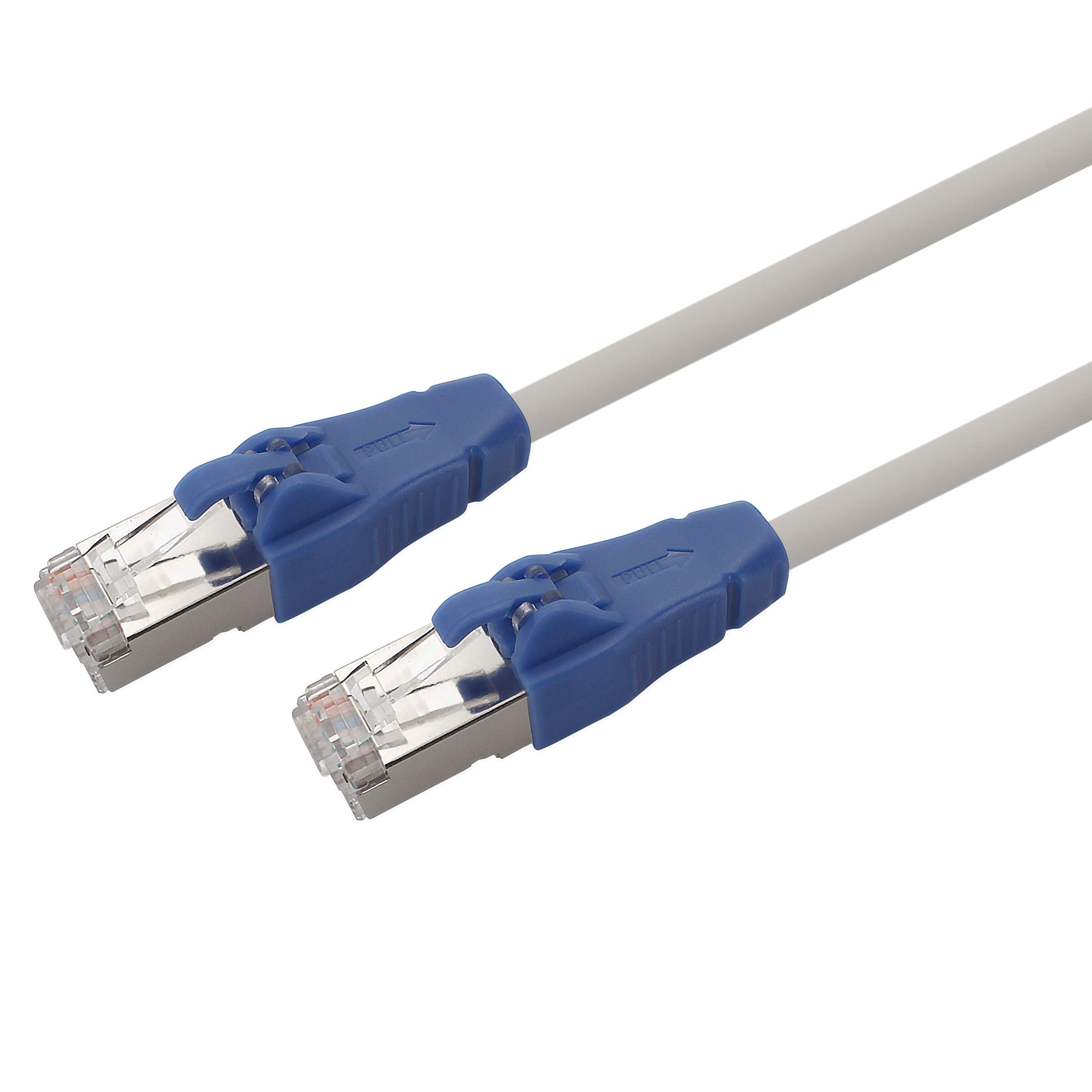 1aTTack.de Patch cable CAT 6a easy pull gray - 1 piece - 3.0 m