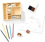 Melissa & Doug Horses Stamp Set with Colouring Pencils for Kids | Ages 4+ view 4