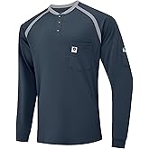 VANDISI FR Shirts for Men CAT2 Flame Resistant Shirts 6.5oz Light Weight Long Sleeve Fire Retardant Shirts