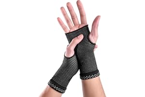 ABYON Wrist Compression Sleeves (Pair) for Carpal Tunnel and Pain Relief Treatment,Wrist Support for Women and Men.Breathable and Sweat-Absorbing carpal tunnel wrist brace