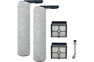 CLEANCRAFTER K10 Replacement Parts Kit for DREAME K10/K10 PRO Wet Dry Vacuum Cleaner | 2 Brush Rollers, 2 HEPA Filters, 1 Cleaning Tool